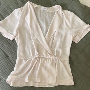Babaton Soft Blush Wrap Blouse